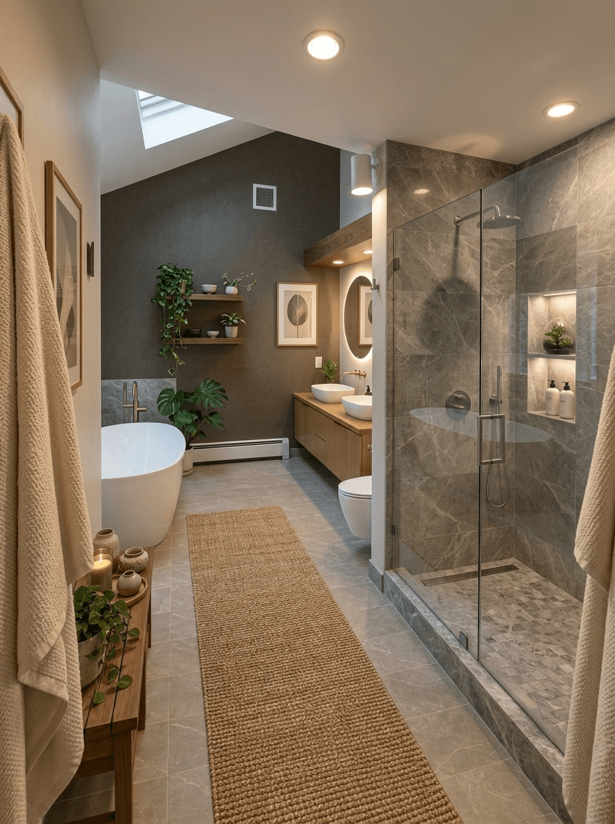 Interior design in Contemporary style — Bathroom by GenRoom AI