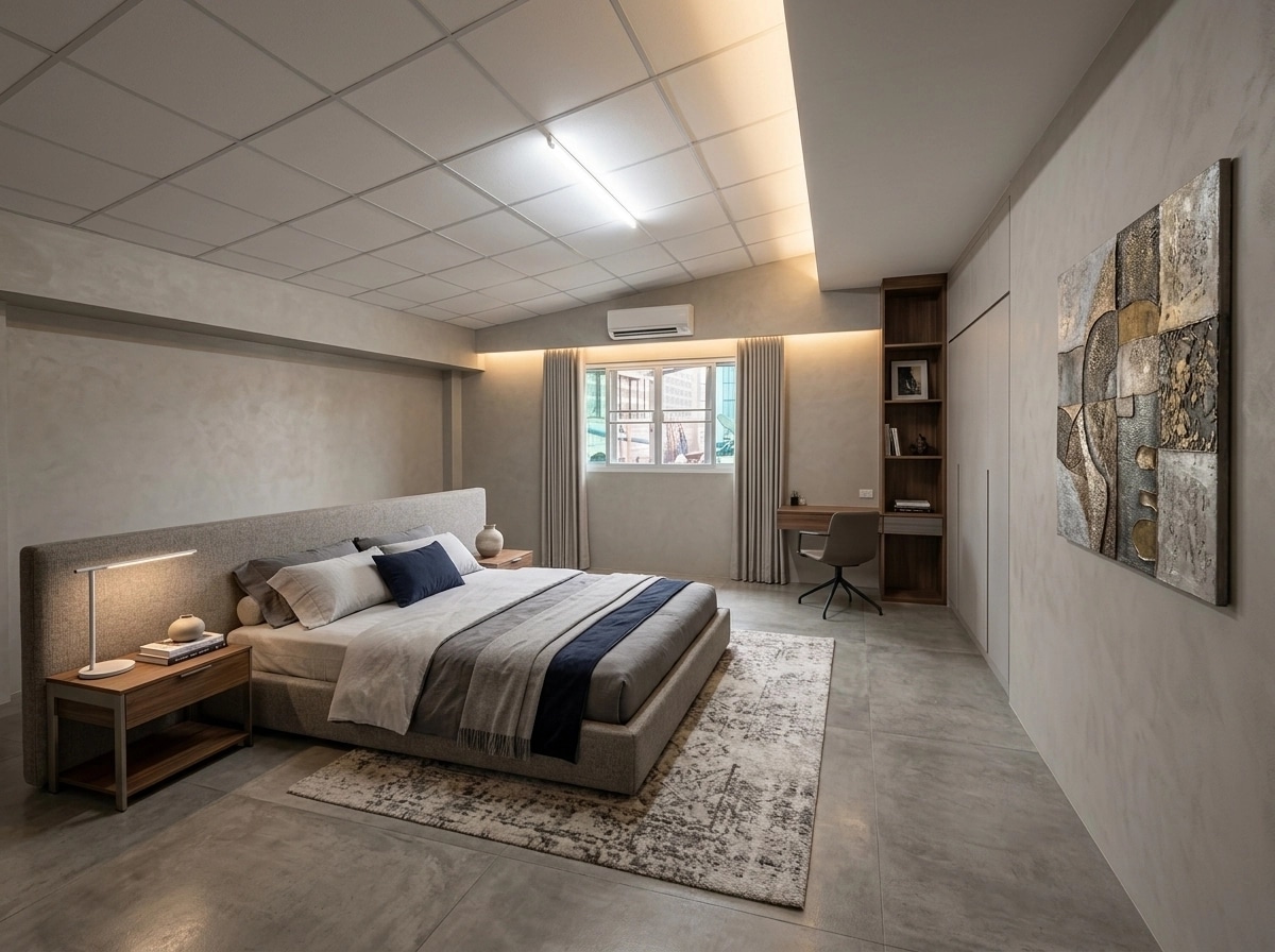 Contemporary Bedroom design — interior photo by GenRoom AI