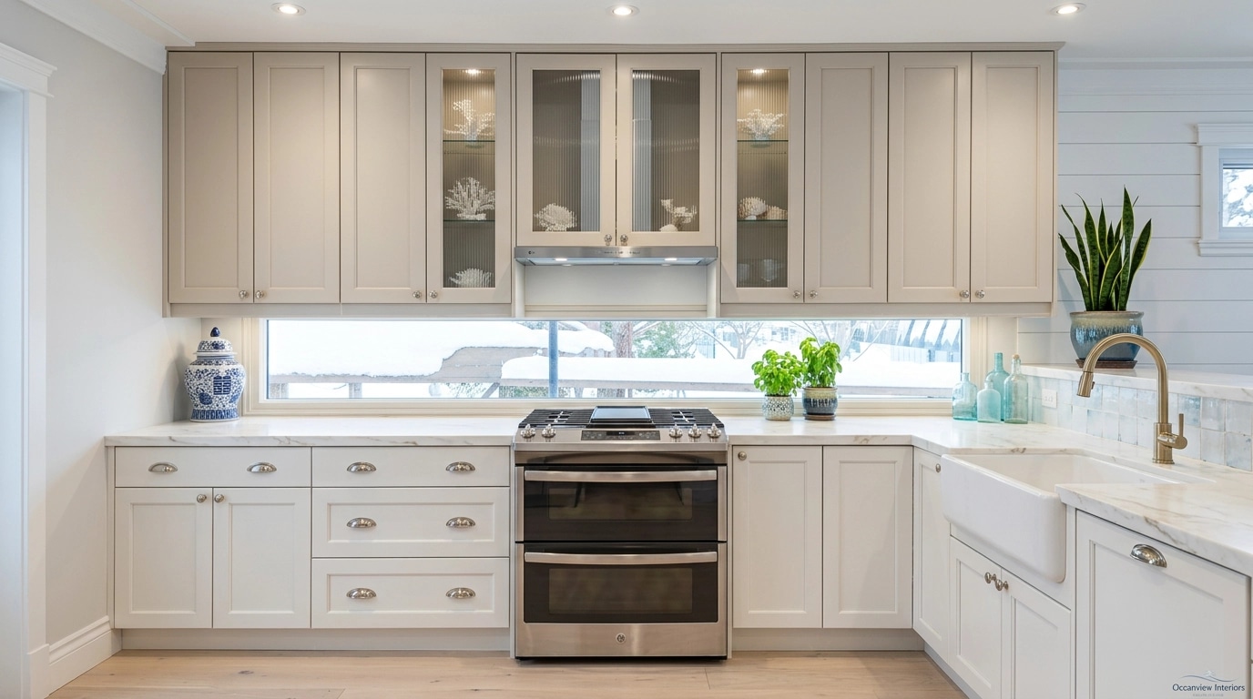 Interior design in Coastal / Hamptons style — Kitchen by GenRoom AI