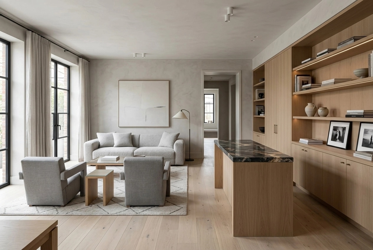 Scandinavian Living Room design — interior photo by GenRoom AI