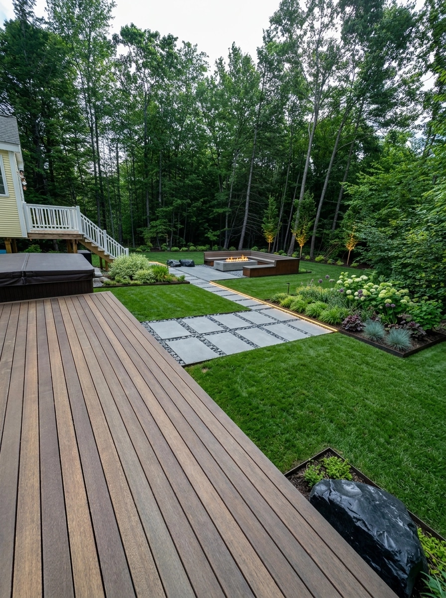 Landscape design in Contemporary Yard style — Yard by GenRoom AI