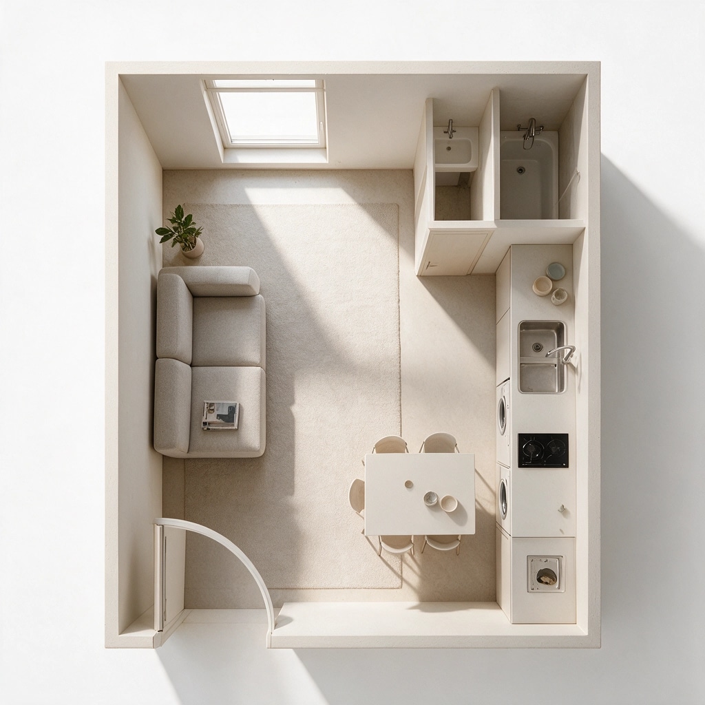 Interior design in Minimalism style — Living Room by GenRoom AI