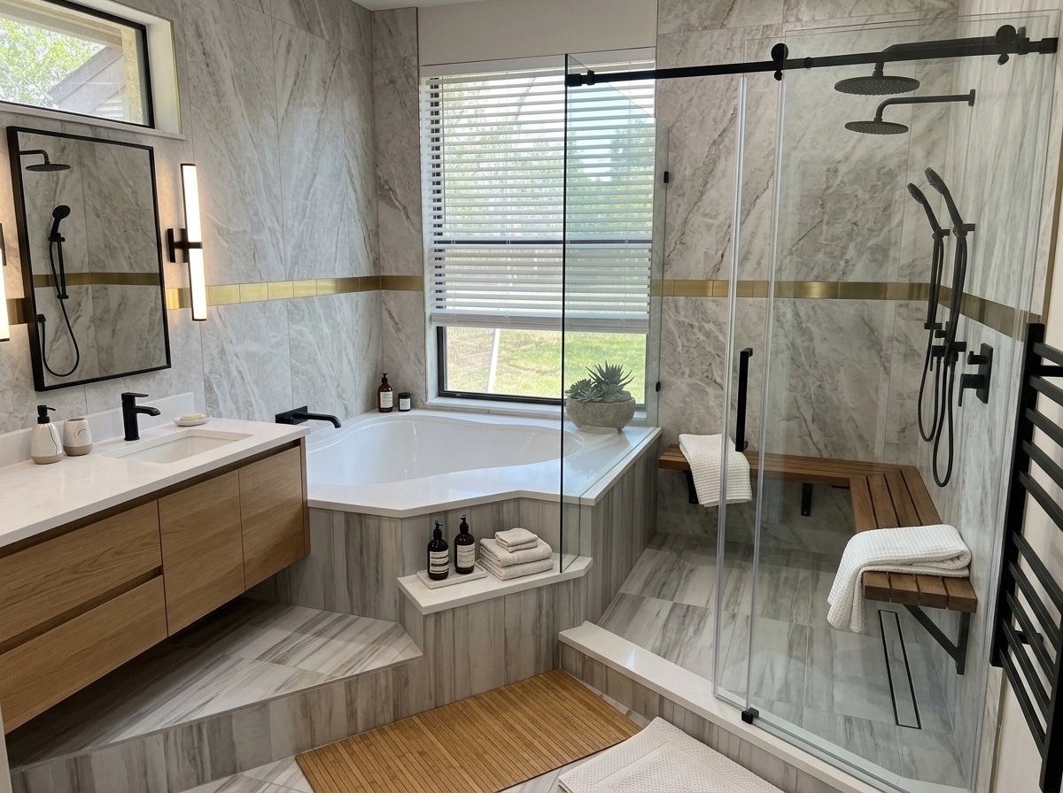 Bathroom interior in no_style style — photo by GenRoom AI