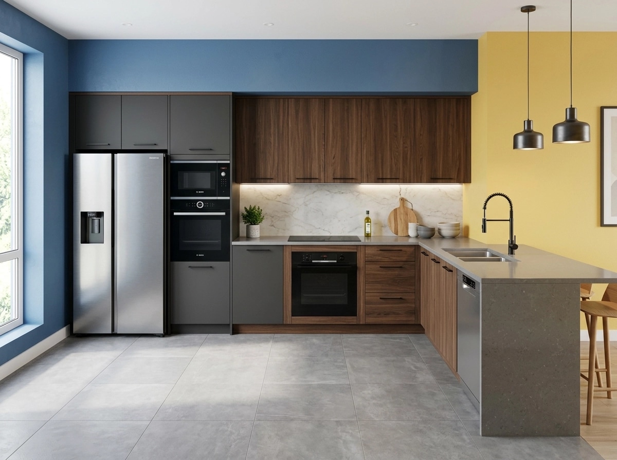 Kitchen interior in Contemporary style — photo by GenRoom AI