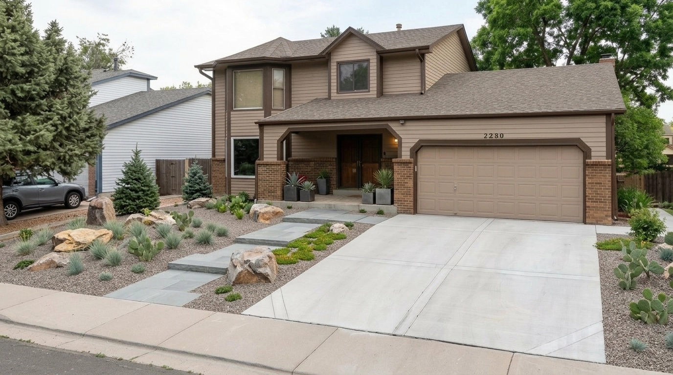 Landscape design in Minimalist Yard style — Yard by GenRoom AI