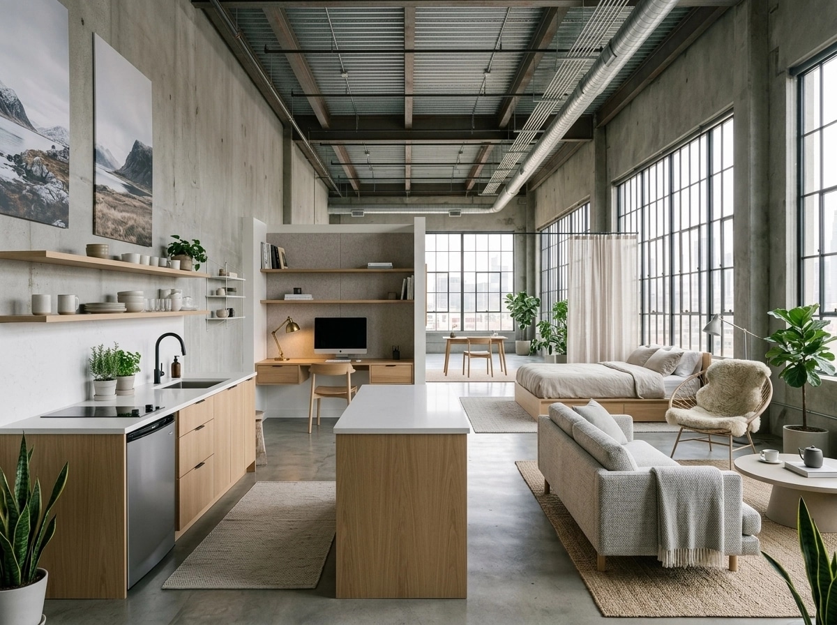 Interior design in Scandinavian style — studio by GenRoom AI
