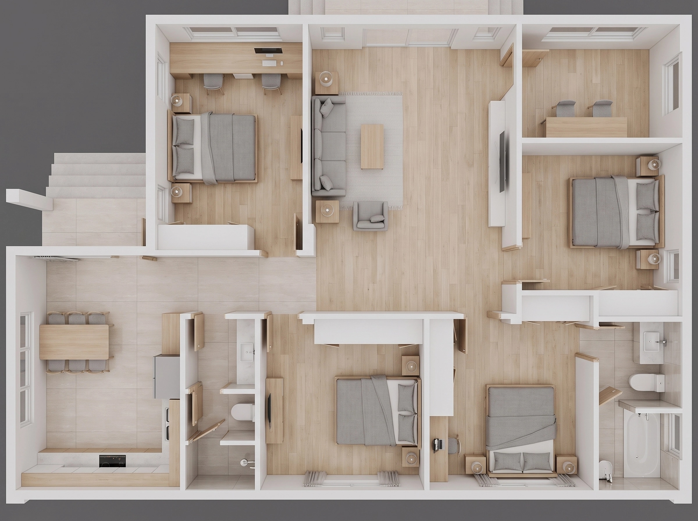 Minimalism Living Room design — interior photo by GenRoom AI