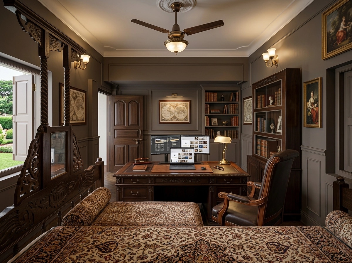 Interior design in Classic style — home_office by GenRoom AI