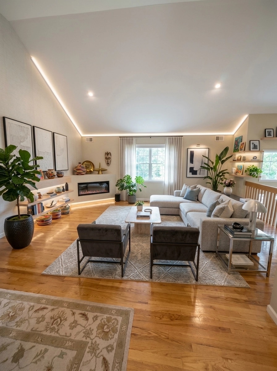 Interior design in Contemporary style — Living Room by GenRoom AI