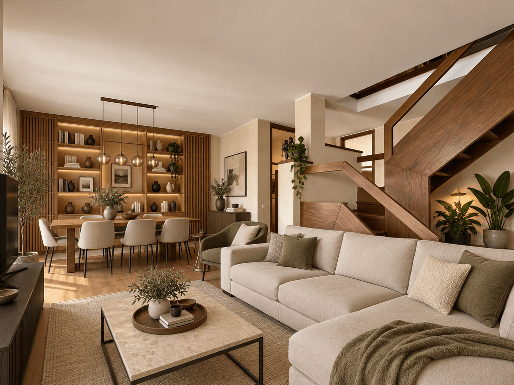 Interior design in Contemporary style — Living Room by GenRoom AI