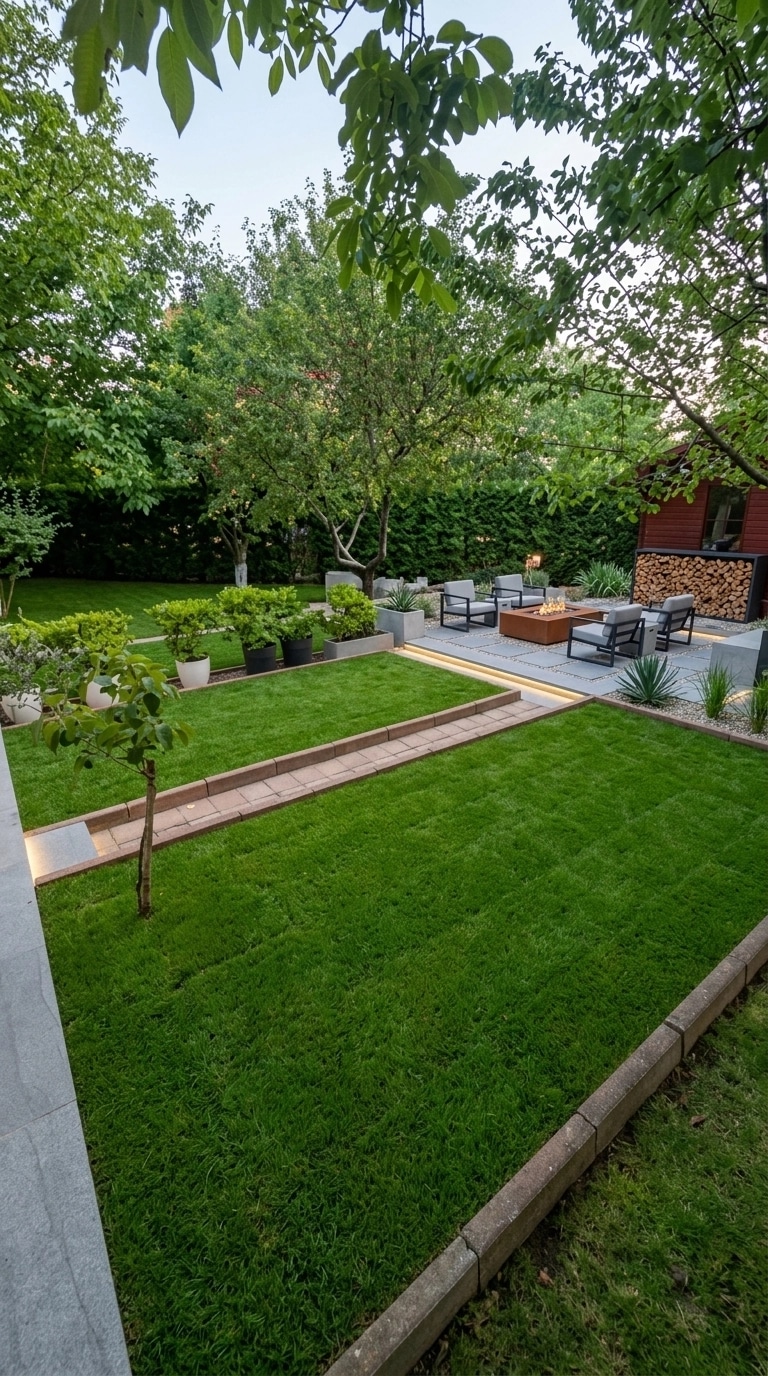 Landscape design in Minimalist Yard style — Yard by GenRoom AI