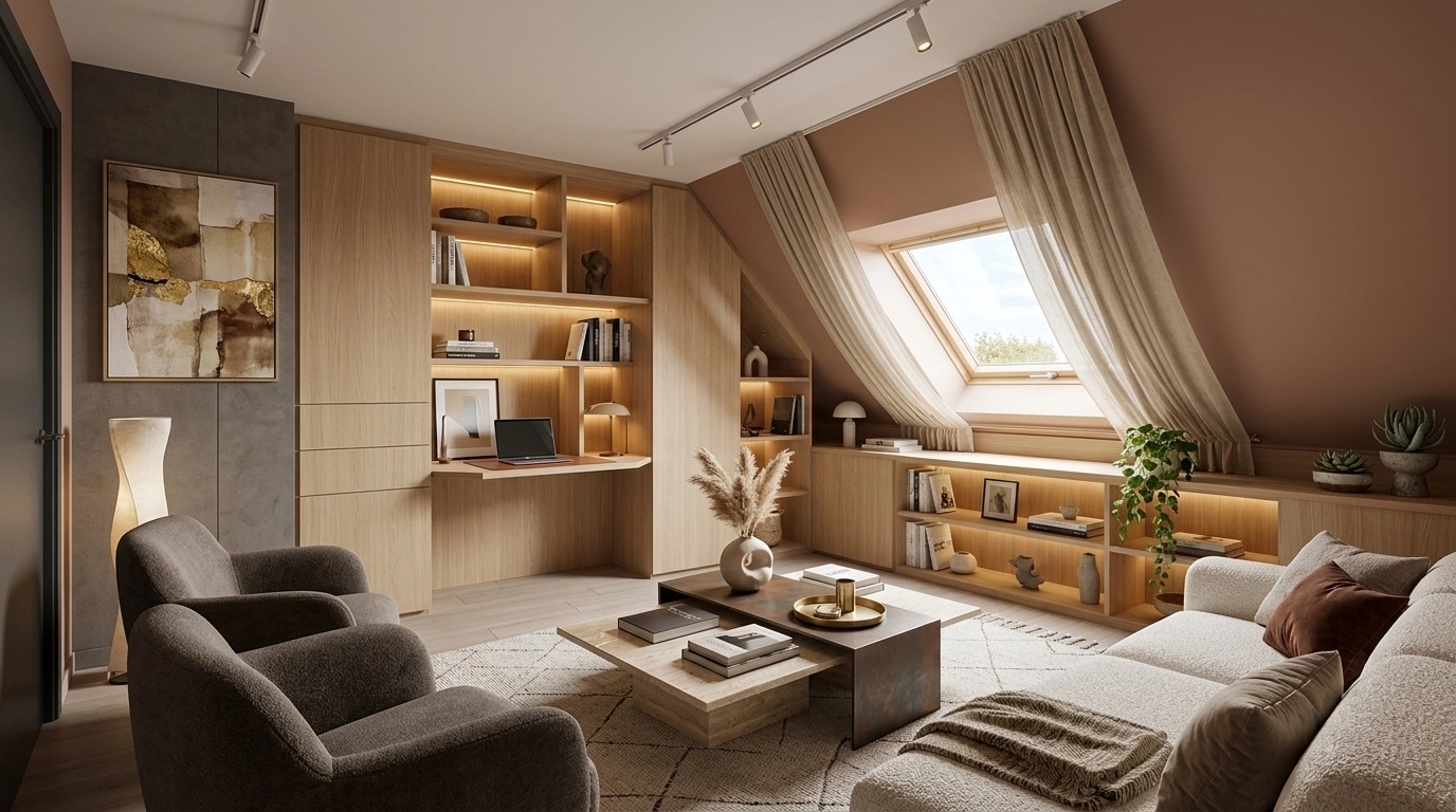 Interior design in Contemporary style — Living Room by GenRoom AI