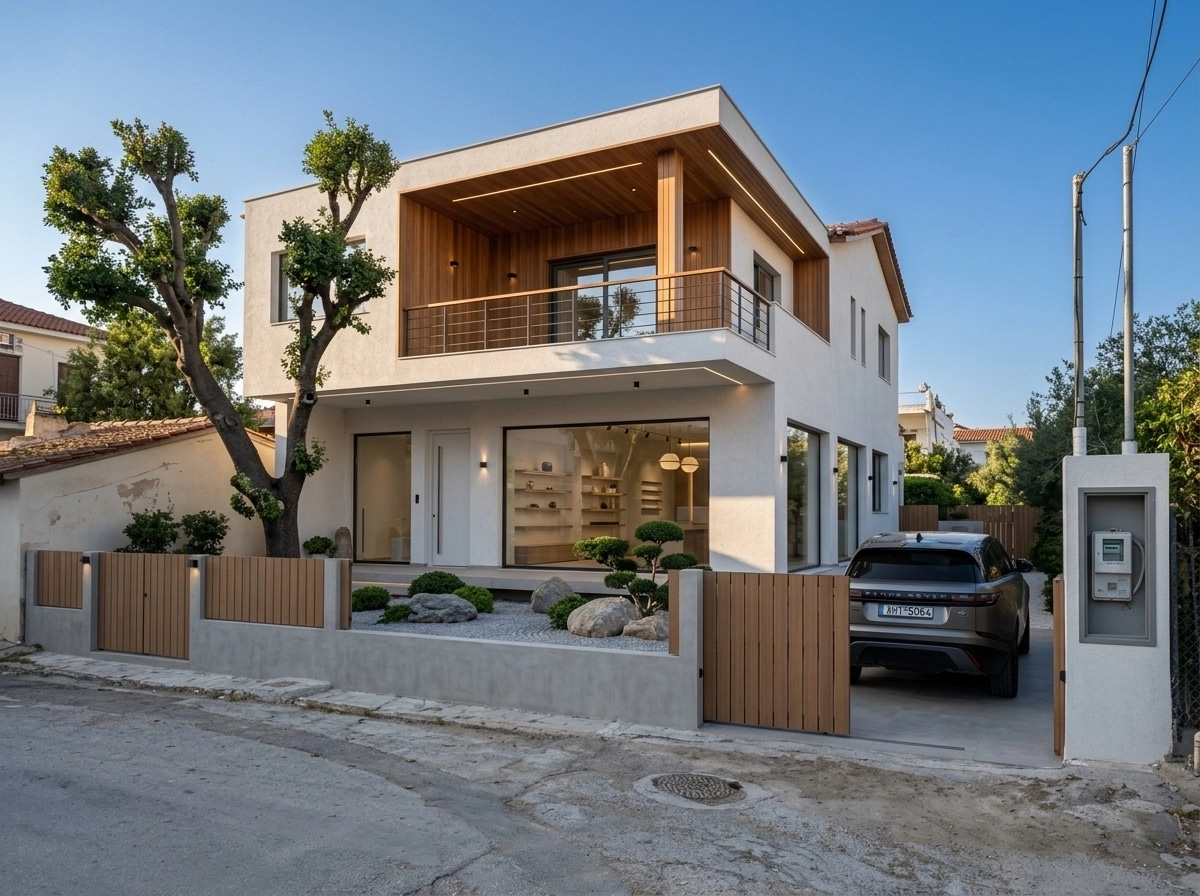 Minimalist Facade Facade design — facade photo by GenRoom AI