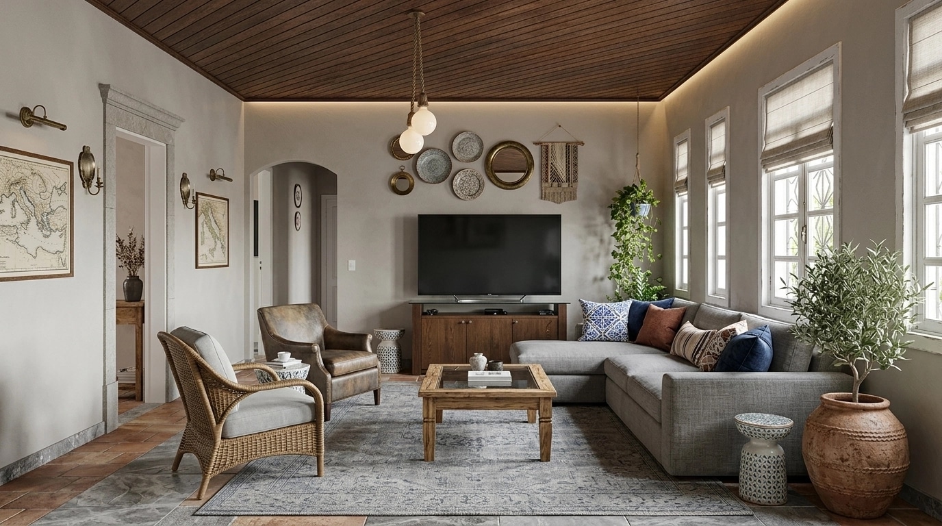 Interior design in Mediterranean style — Living Room by GenRoom AI