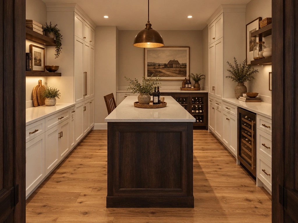 Interior design in Modern Farmhouse style — pantry by GenRoom AI