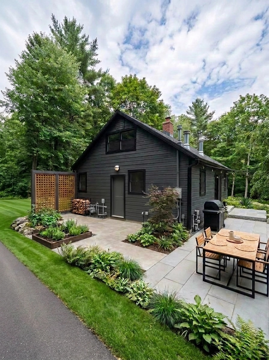 Landscape design in Scandinavian Garden style — Yard by GenRoom AI