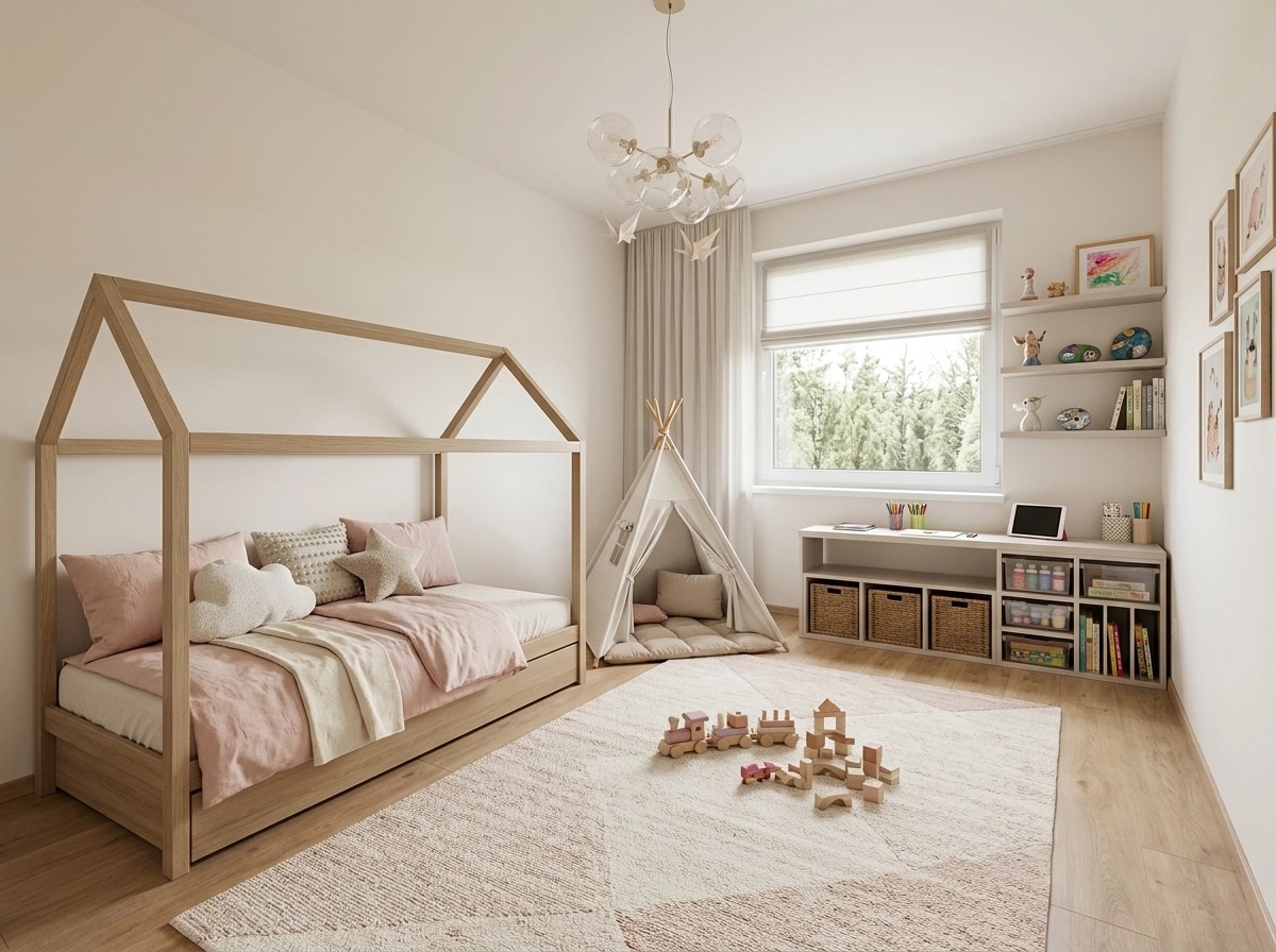 Contemporary Quarto Infantil design — interior photo by GenRoom AI