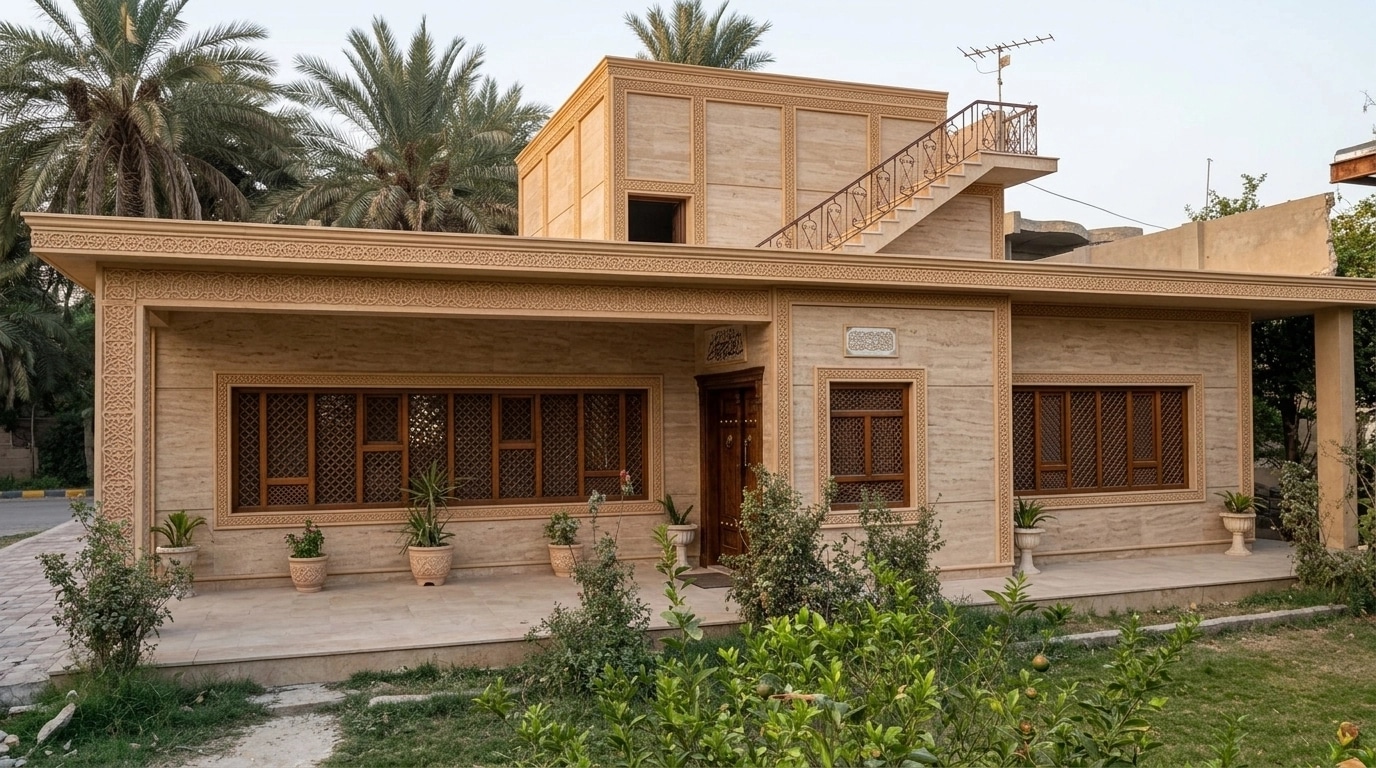 Arabian Facade Facade design — facade photo by GenRoom AI