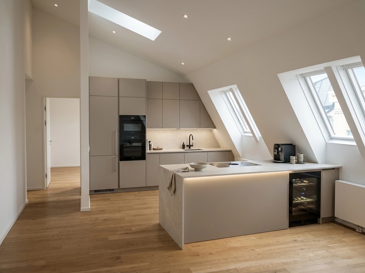 Interior design in Scandinavian style — Kitchen by GenRoom AI