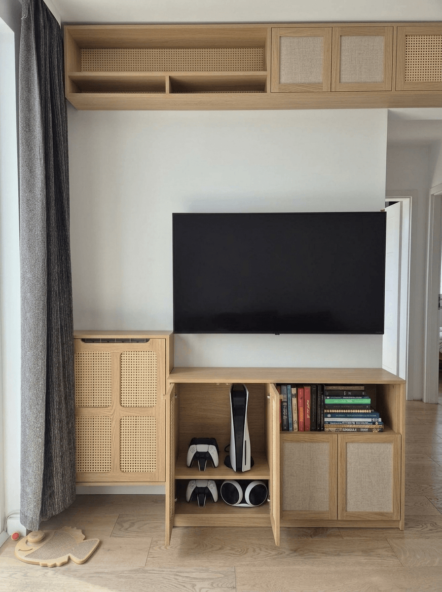 Biophilic Living Room design — interior photo by GenRoom AI