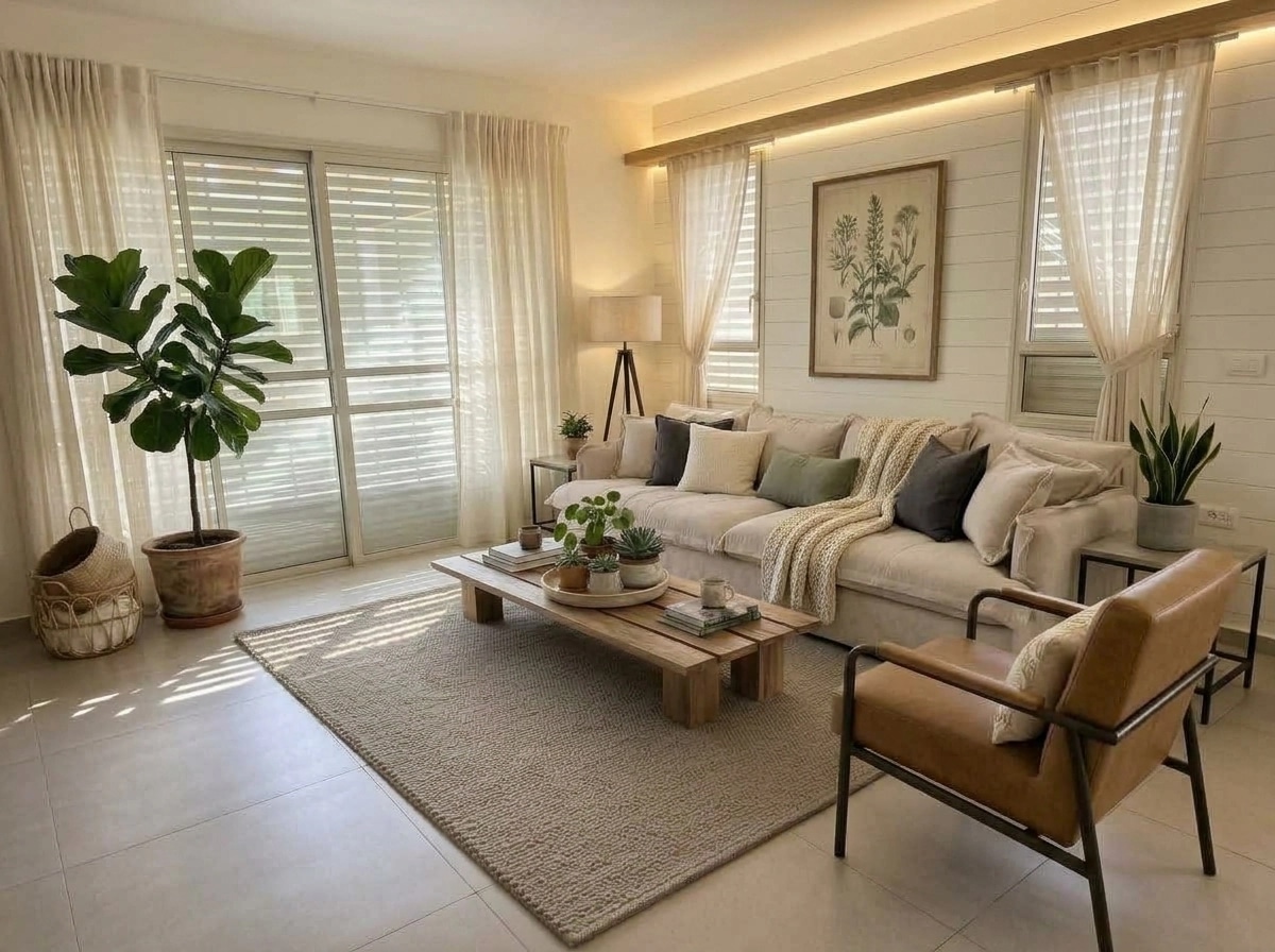 Modern Farmhouse Living Room design — interior photo by GenRoom AI