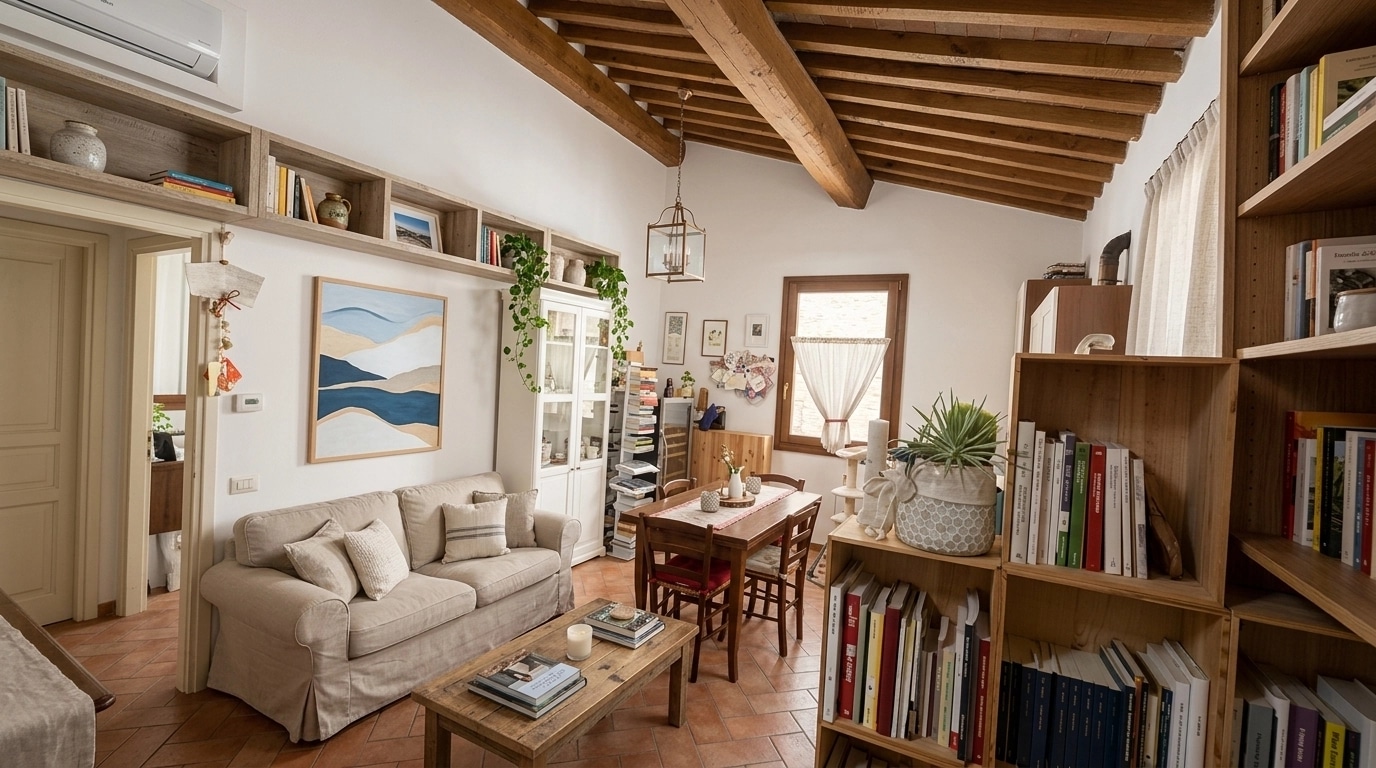 Modern Farmhouse Living Room design — interior photo by GenRoom AI