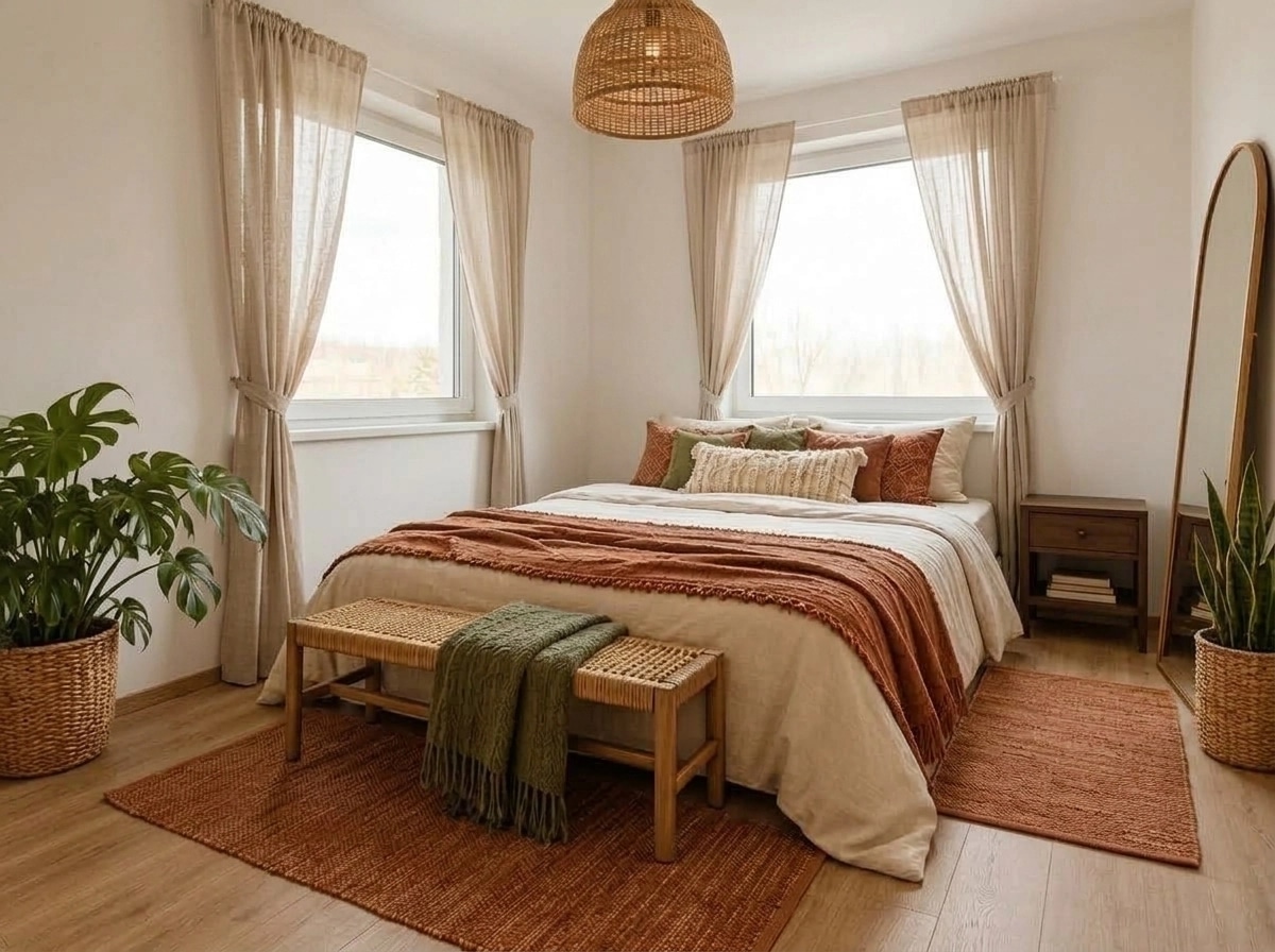 Interior design in Bohemian style — Bedroom by GenRoom AI