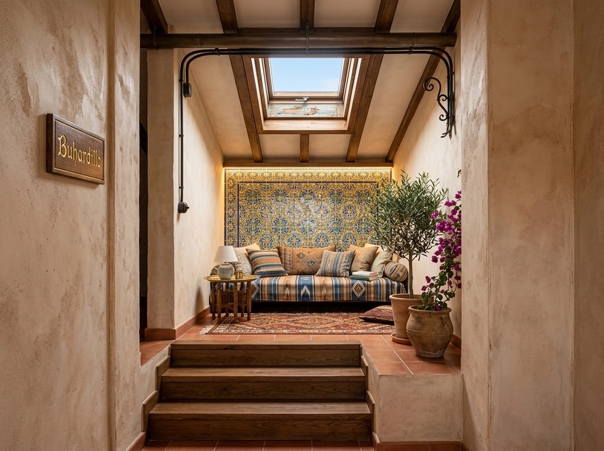 Interior design in Mediterranean style — attic by GenRoom AI