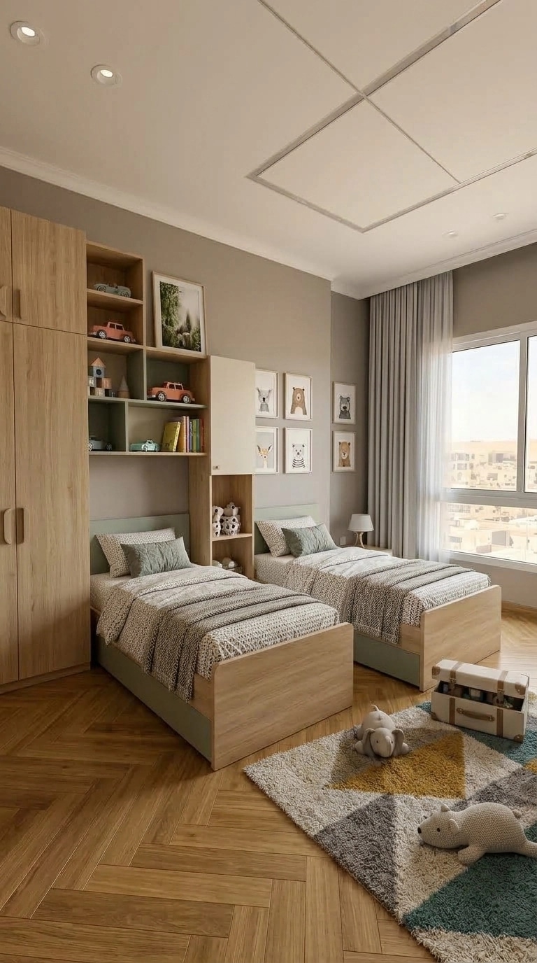Contemporary Kids Room design — interior photo by GenRoom AI