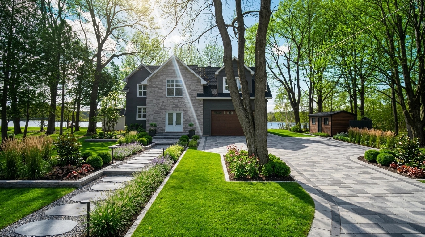 Landscape design in Contemporary Yard style — Yard by GenRoom AI