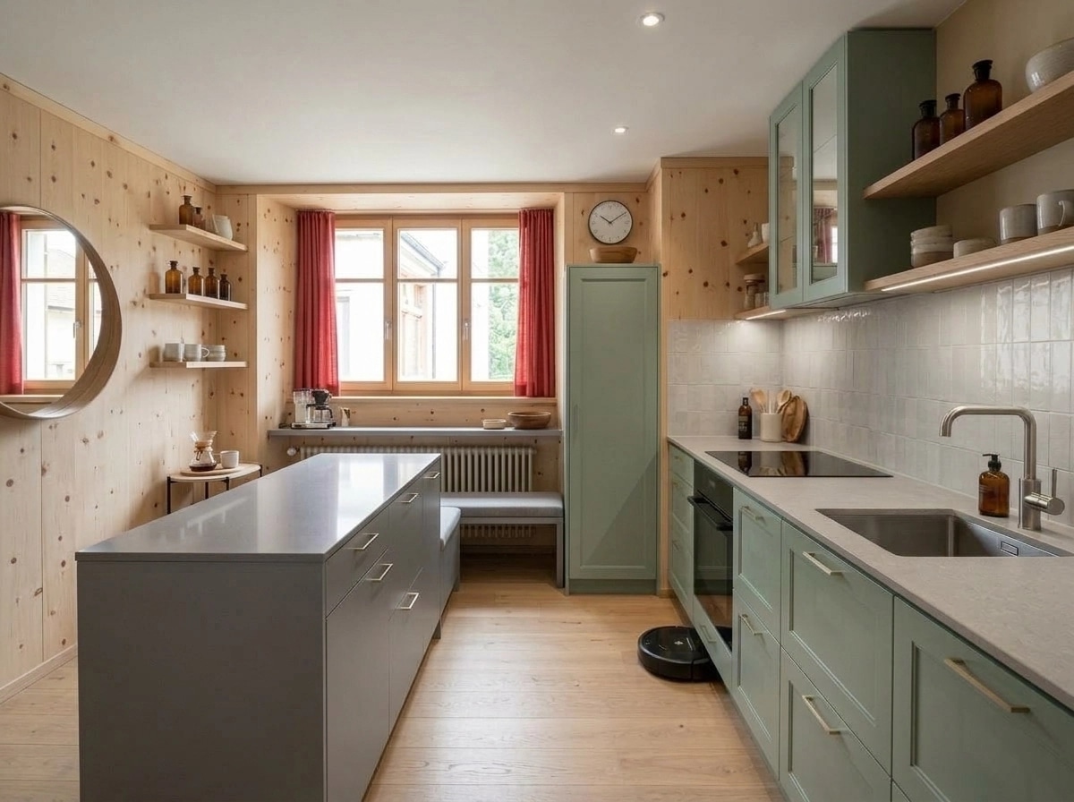 Interior design in Scandinavian style — Kitchen by GenRoom AI
