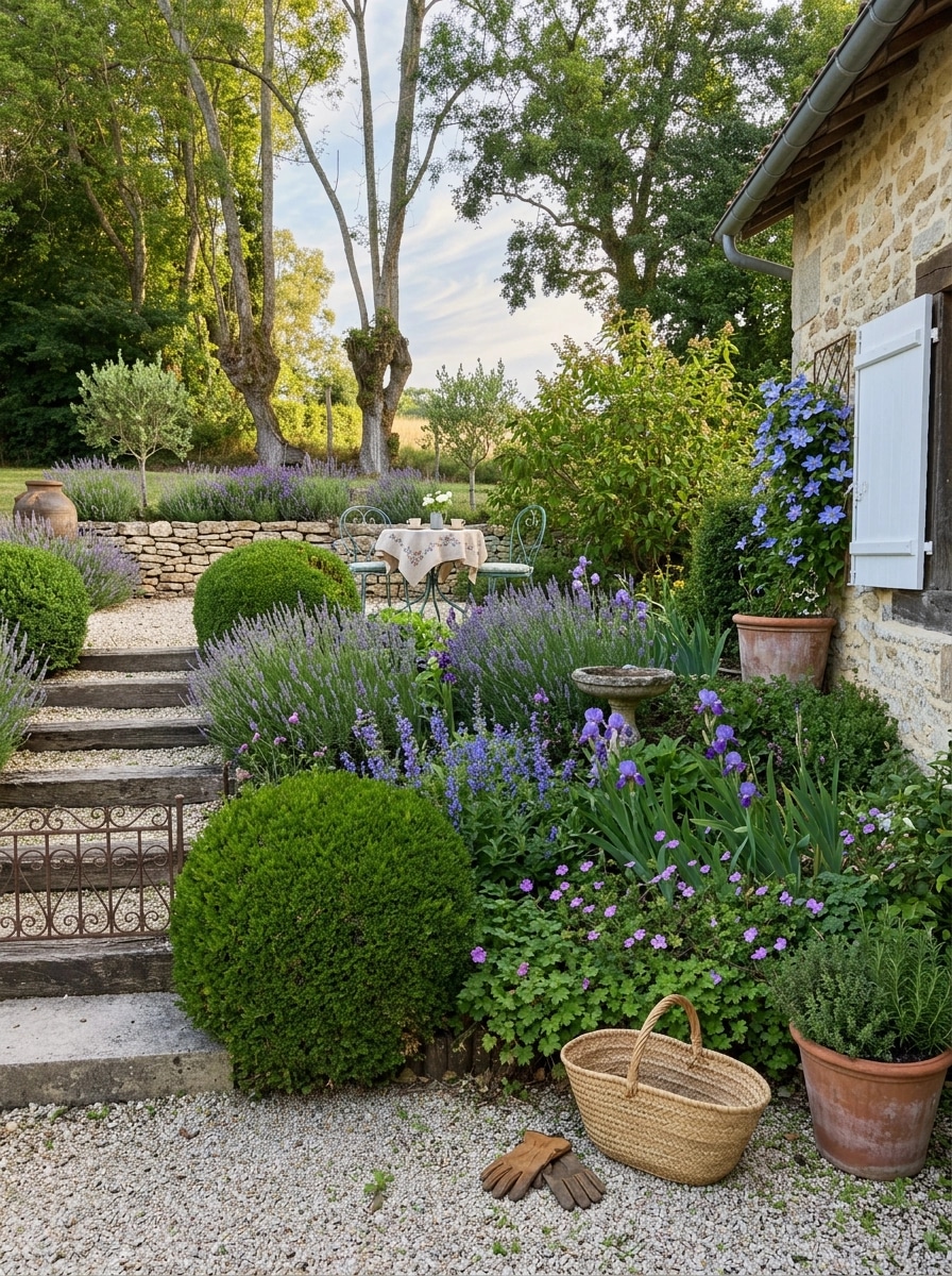 Landscape design in Provence Garden style — Yard by GenRoom AI