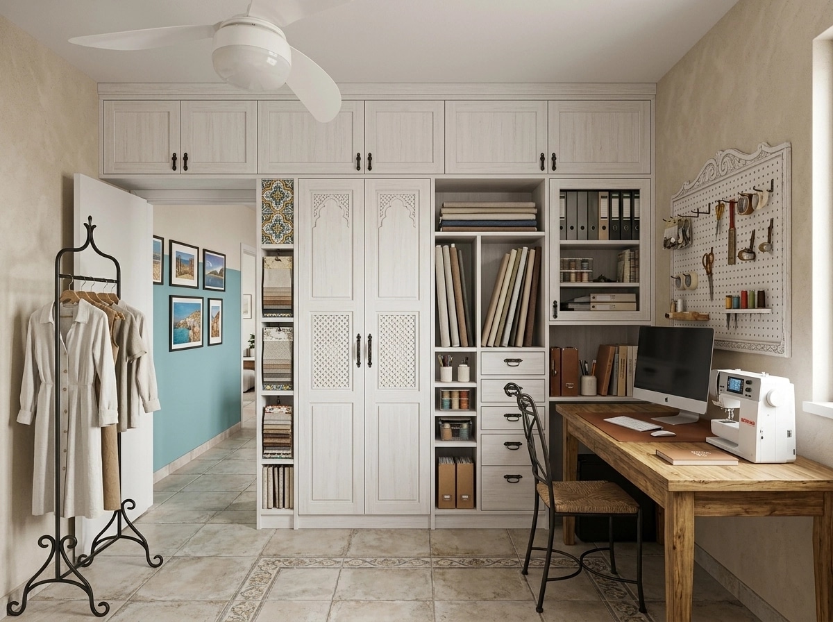 Interior design in Mediterranean style — home_office by GenRoom AI