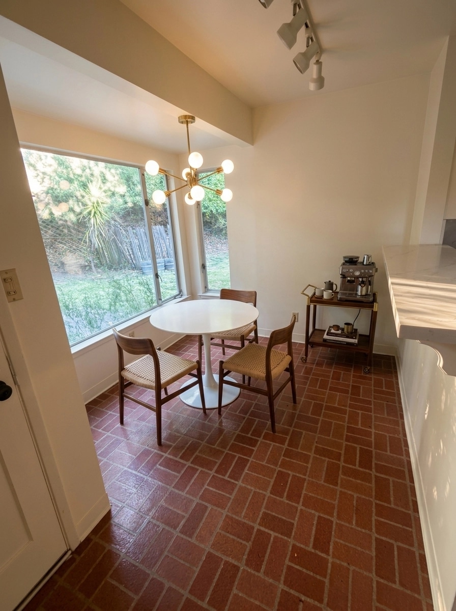 Interior design in Mid-Century Modern style — Kitchen by GenRoom AI