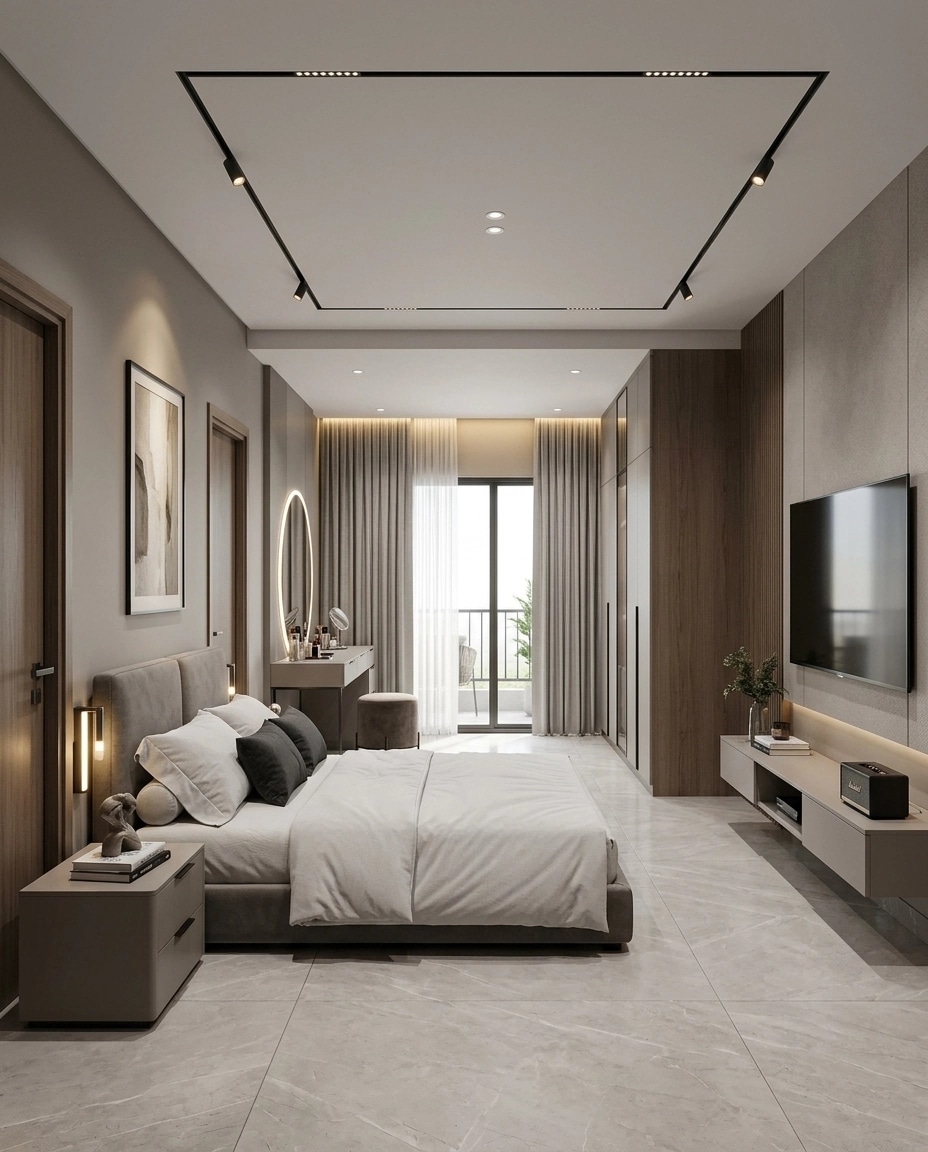 Contemporary Bedroom design — interior photo by GenRoom AI