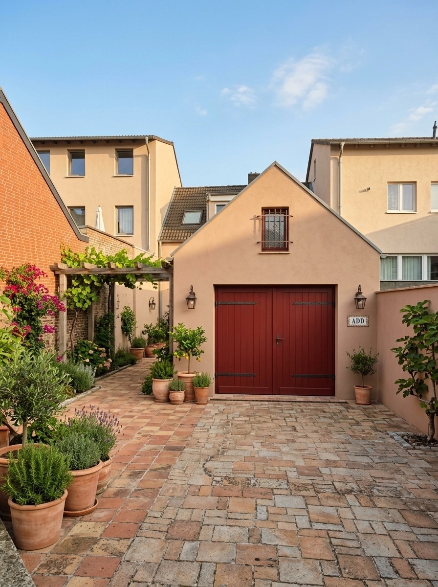 Facade design in Mediterranean Facade style — photo by GenRoom AI