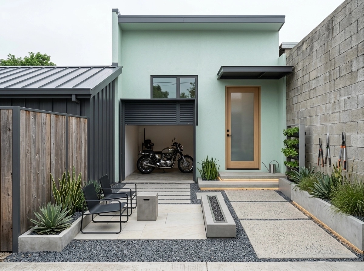 Landscape design in Minimalist Yard style — Yard by GenRoom AI