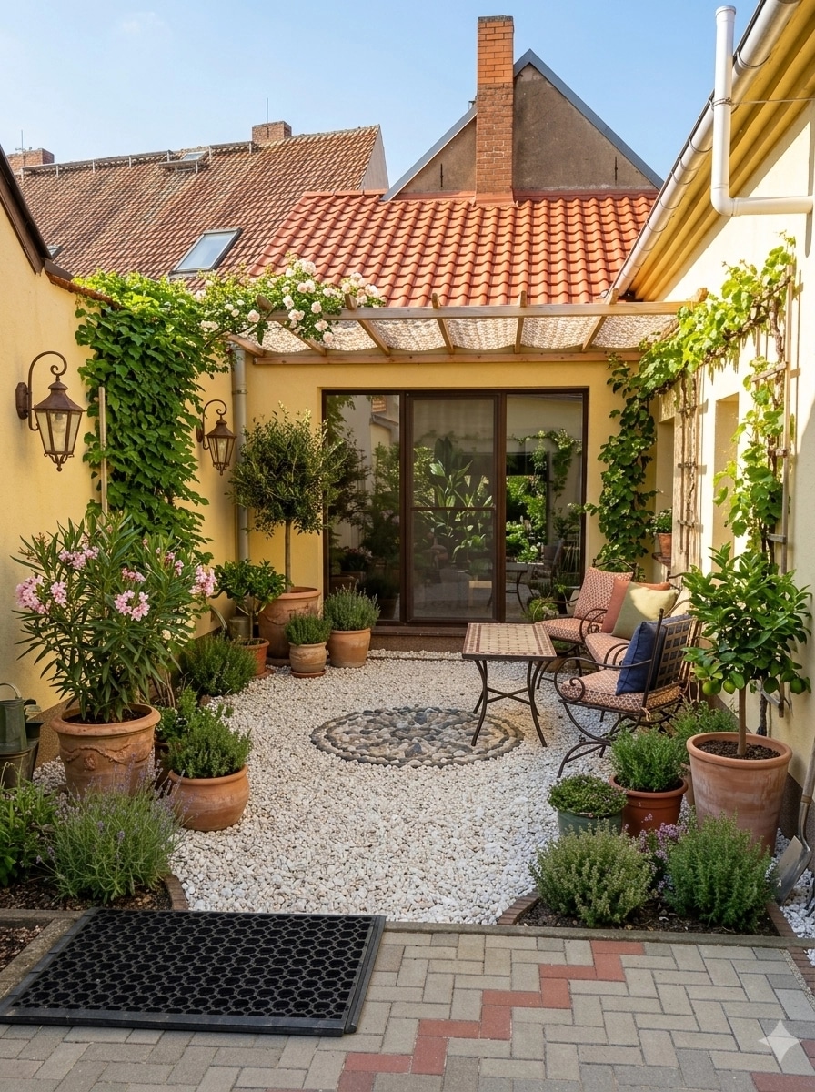 Mediterranean Yard Yard design — yard photo by GenRoom AI