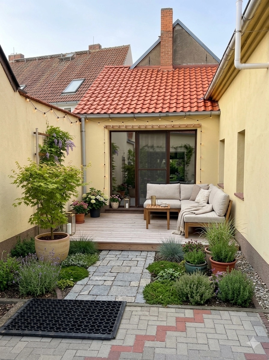 Landscape design in Scandinavian Garden style — Yard by GenRoom AI