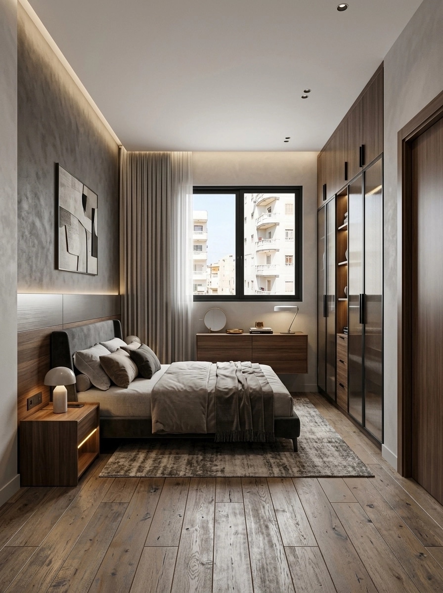 Contemporary Bedroom design — interior photo by GenRoom AI