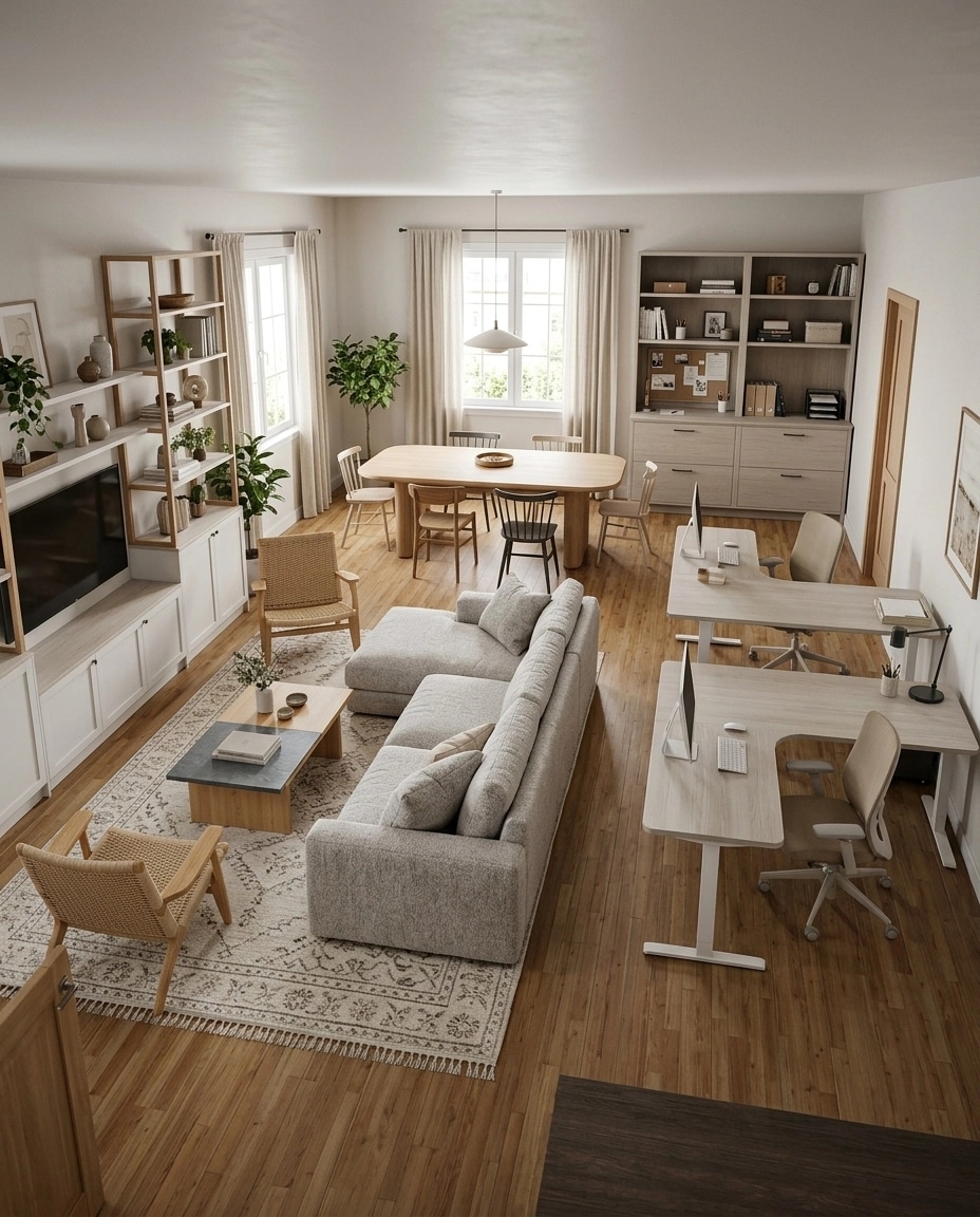 Scandinavian Living Room design — interior photo by GenRoom AI