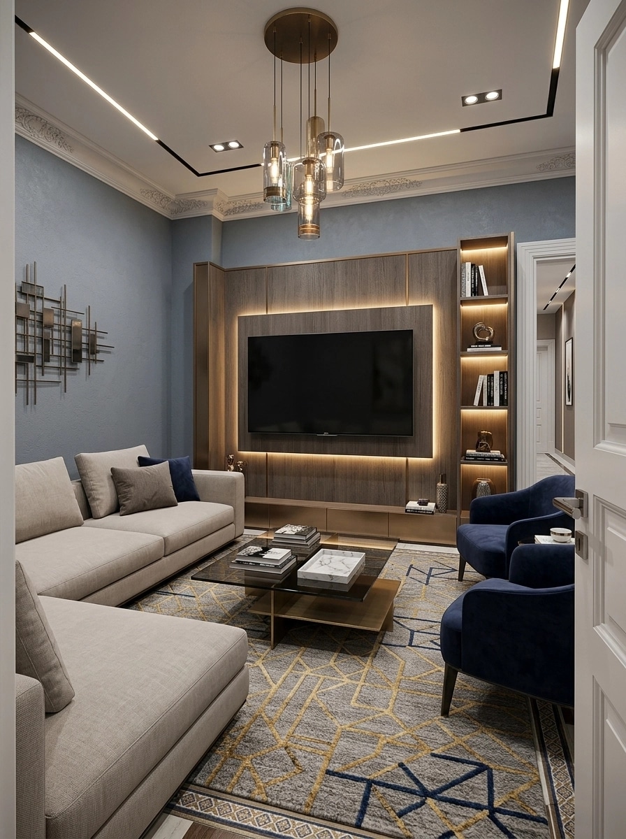 Interior design in Contemporary style — Living Room by GenRoom AI