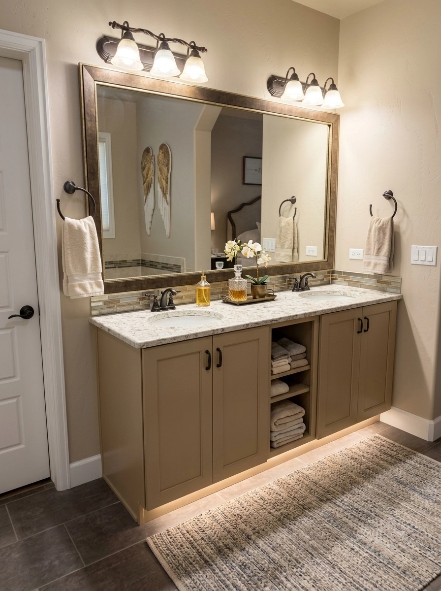 Bathroom interior in Transitional style — photo by GenRoom AI