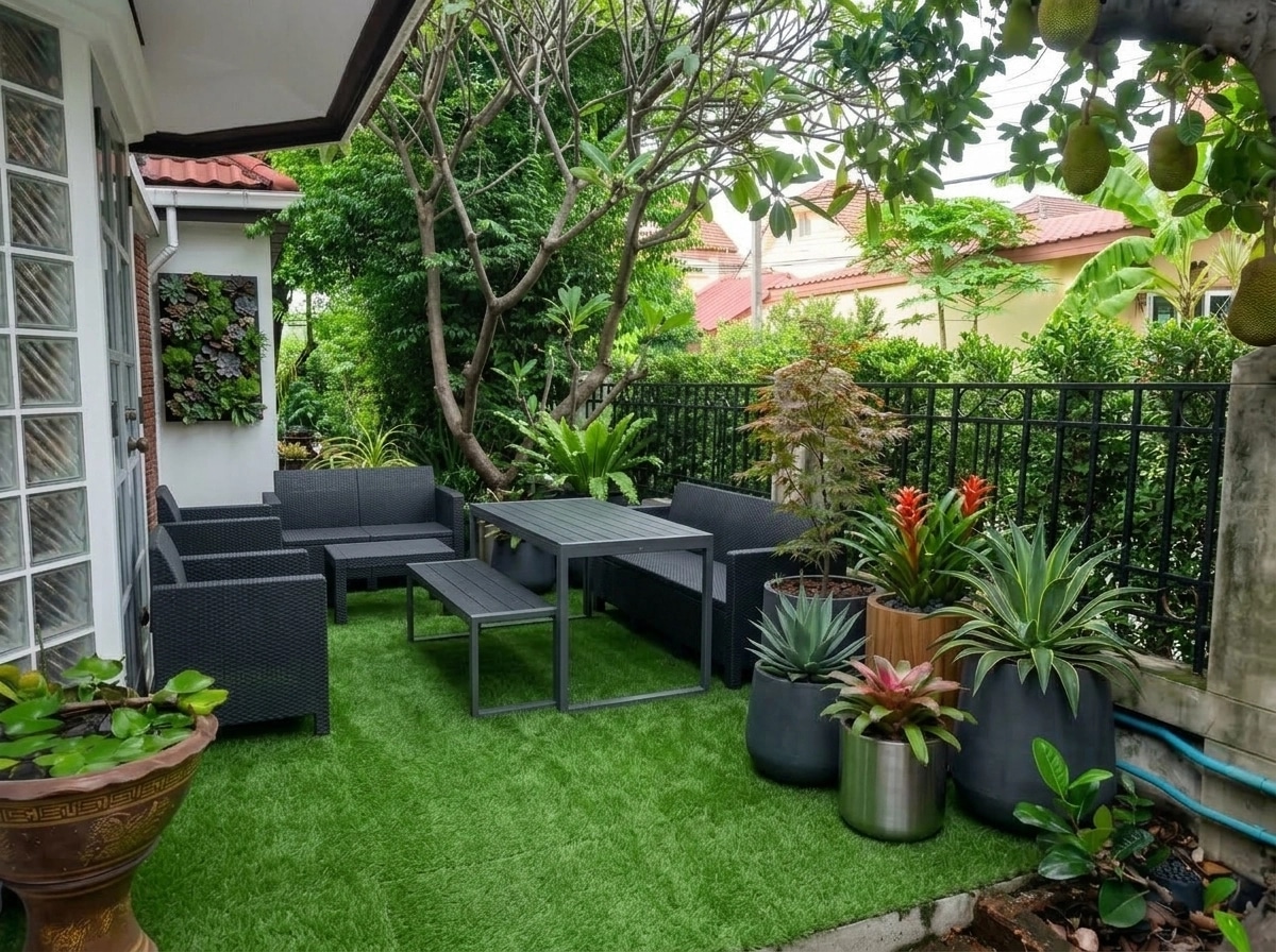 Landscape design in Contemporary Yard style — Yard by GenRoom AI