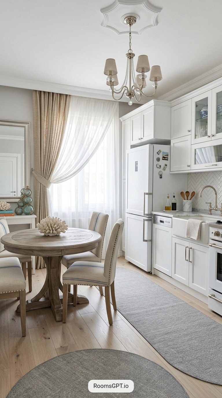 Coastal / Hamptons Kitchen design — interior photo by GenRoom AI