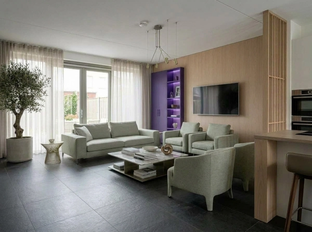 Interior design in Contemporary style — Living Room by GenRoom AI