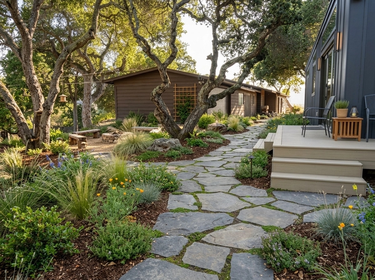 Landscape design in Eco Natural Garden style — Yard by GenRoom AI
