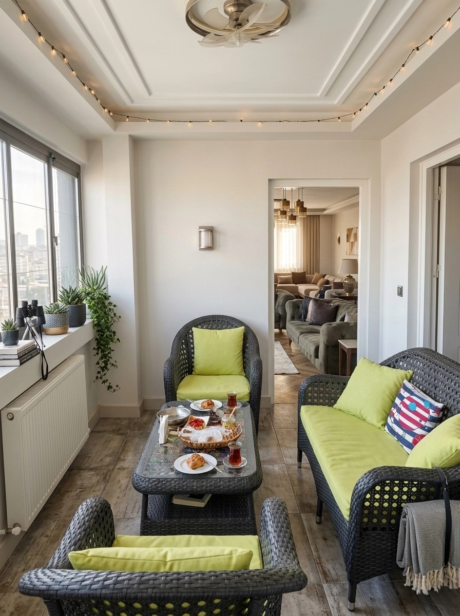 Interior design in Contemporary style — balcony by GenRoom AI