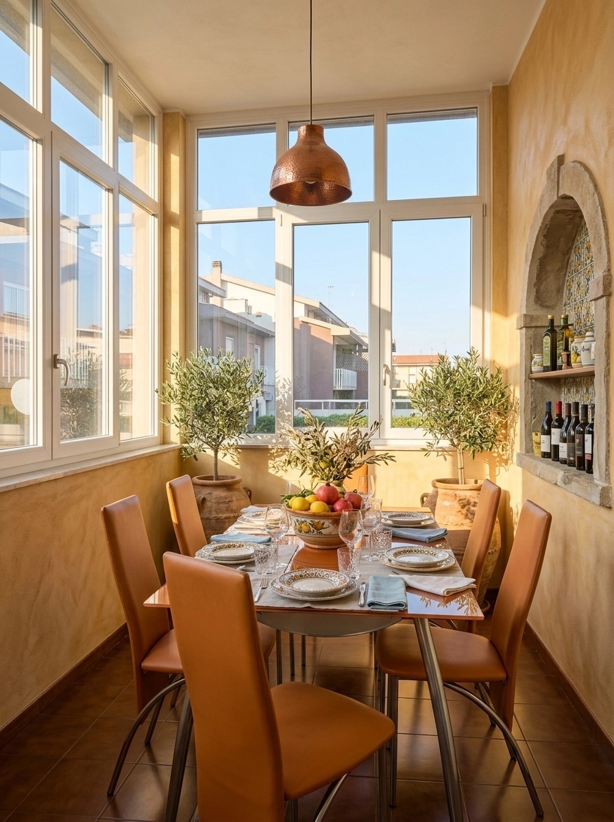 Interior design in Mediterranean style — dining_room by GenRoom AI