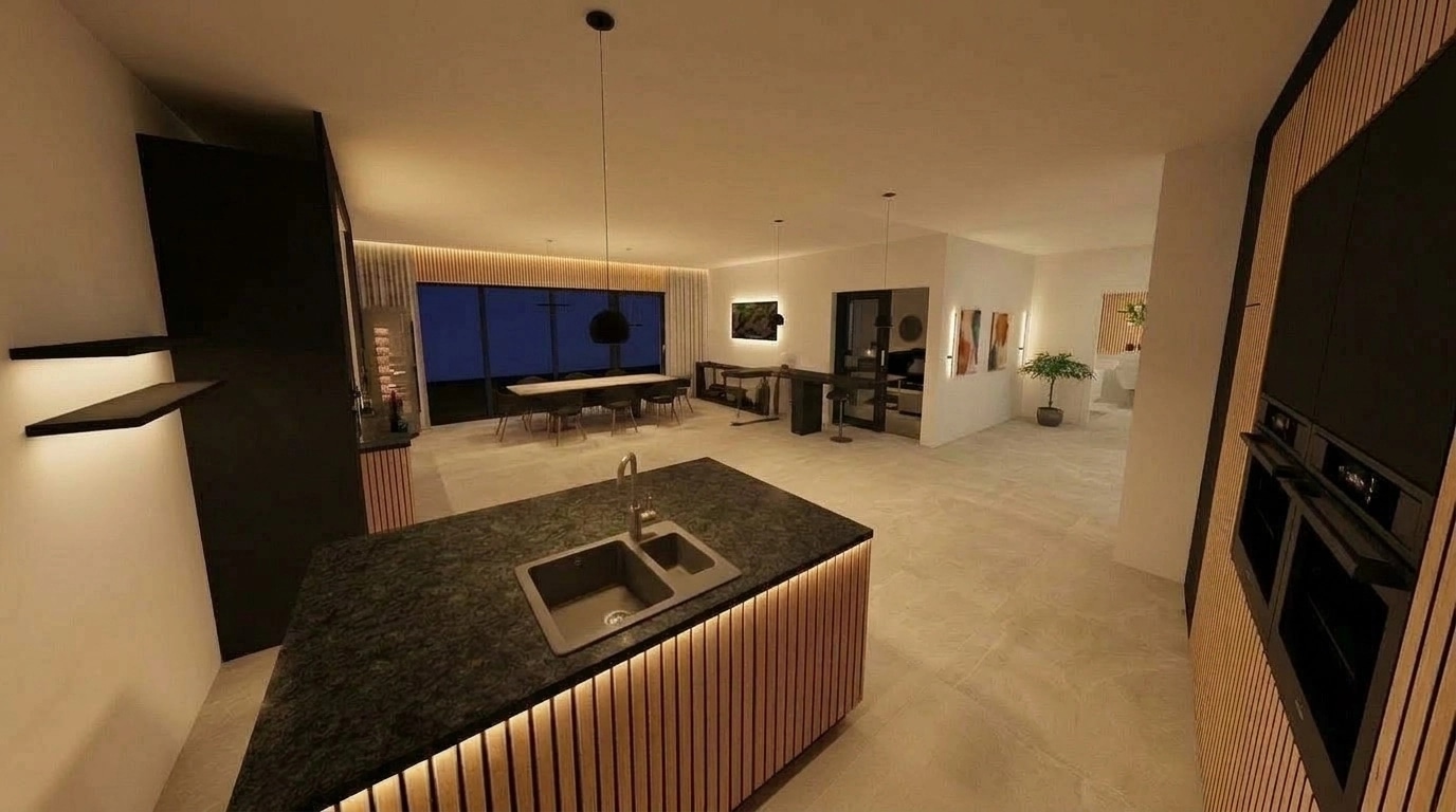 Kitchen interior in no_style style — photo by GenRoom AI